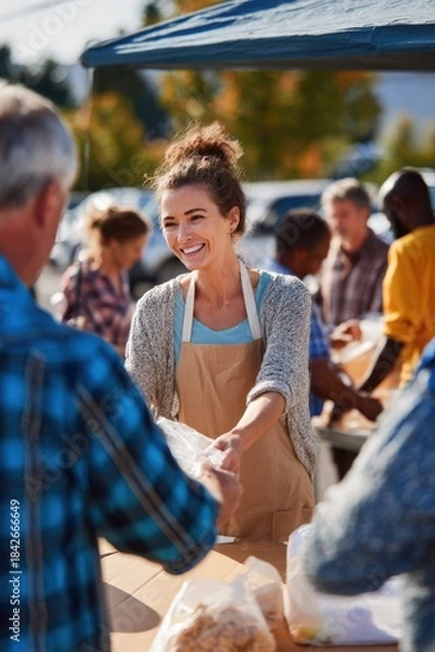 Obraz Community Food Distribution Event
