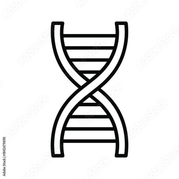 Fototapeta Simple dna double helix structure