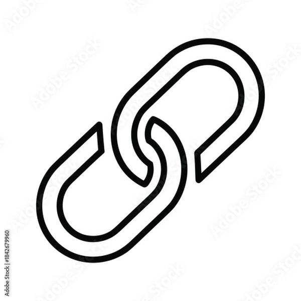 Fototapeta Simple chain link icon