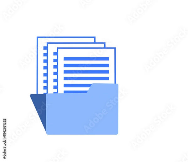 Fototapeta folder with document