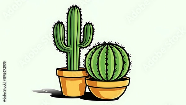 Obraz cactus in a pot