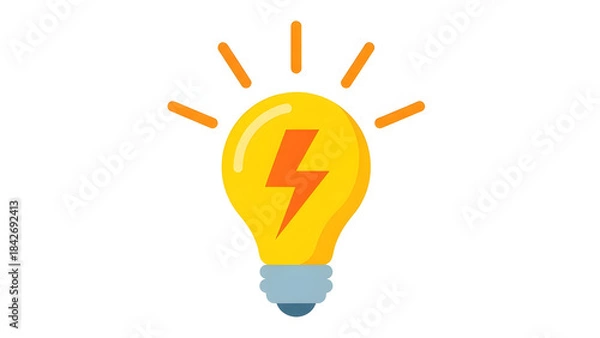 Obraz light bulb with question