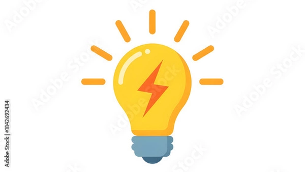 Obraz light bulb with idea