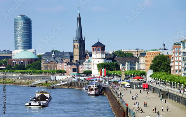 Obraz Düsseldorf, Rheinufer
