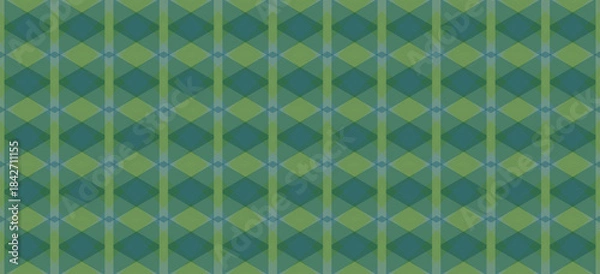 Obraz Geometric Green Diamond Pattern for Modern Designs