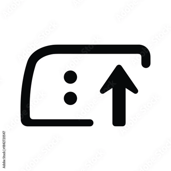 Fototapeta Upload icon symbolizing data transfer
