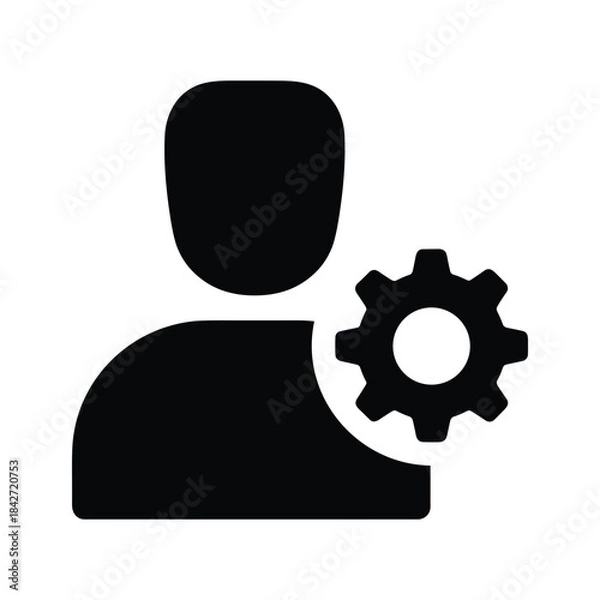 Fototapeta User configuration and settings icon