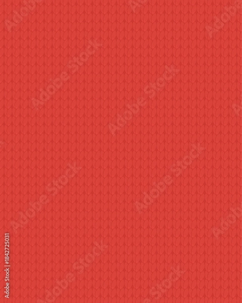 Obraz ニットの編み目模様のパターン - 赤い毛糸や冬、あったかいイメージのかわいい背景素材 - 4:5