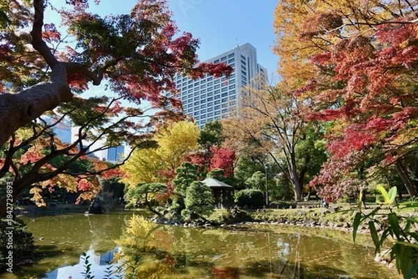 Obraz 東京, 日比谷公園の紅葉
