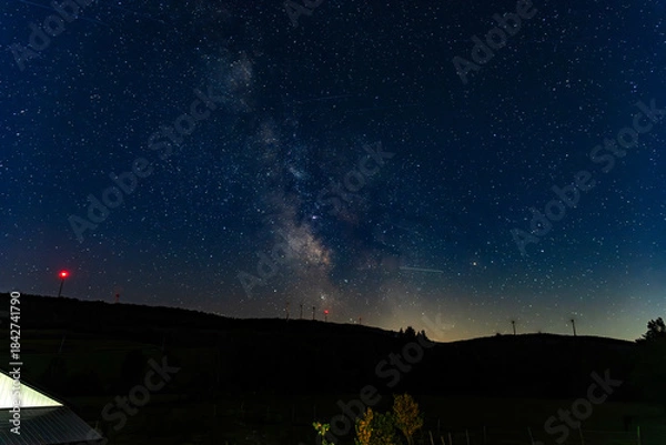 Obraz The beautiful milky way in the Quebec night sky