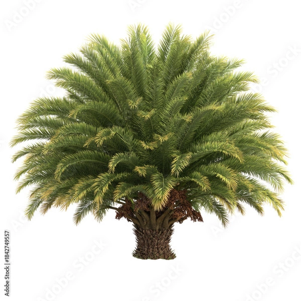 Obraz Green Palm Tree on Transparent Background