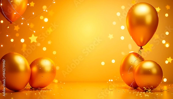 Obraz golden christmas background