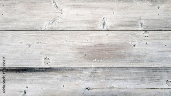 Fototapeta White washed wood background