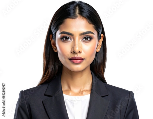 Obraz Studio Portrait of Indian Model With Minimalist Styling