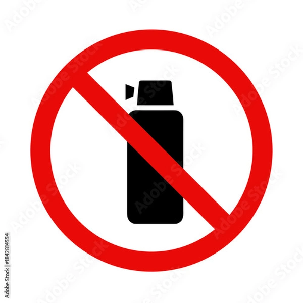 Obraz No Chemicals Allowed – No Pesticide allowed- Toxic Substance Prohibition Icon