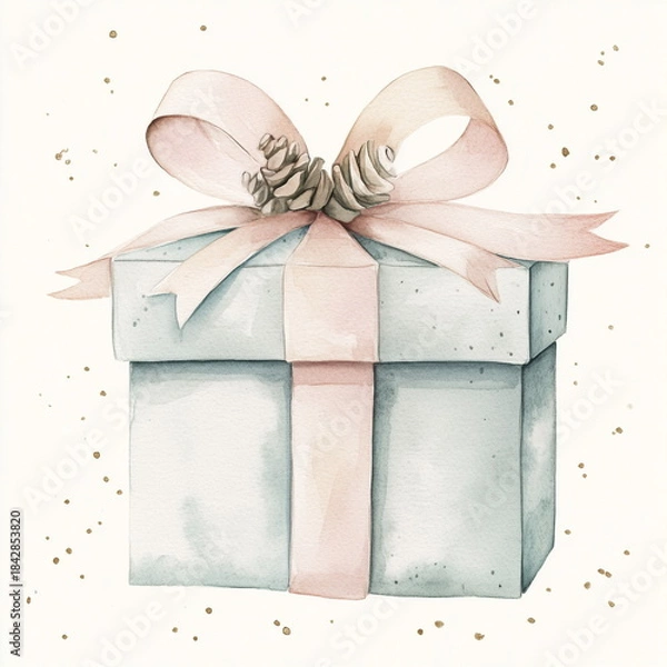 Obraz gift box with ribbon