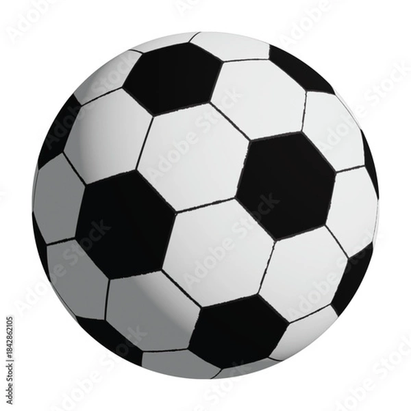 Obraz soccer ball on white background