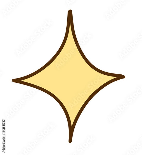 Obraz golden star sparkle 