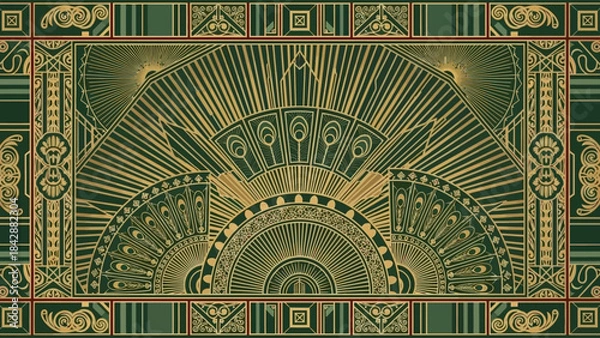 Obraz Luxury Art Deco Decorative Pattern Background