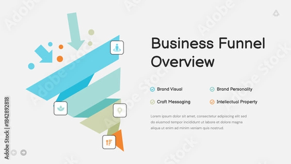 Fototapeta Business Funnel Overview