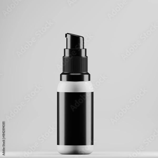 Obraz Airless Pump Bottle Mockup - Minimalist Cosmetic Dispenser