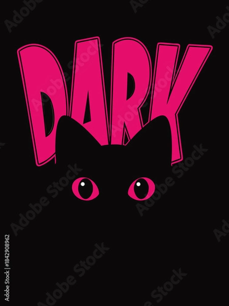 Fototapeta Dark T-shirt design 