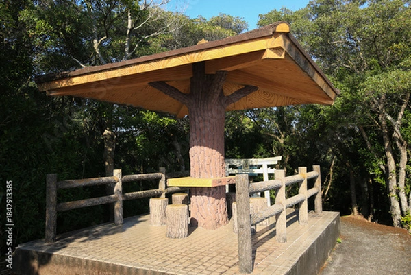 Obraz 徳島県美波町　恵比須洞　休憩所