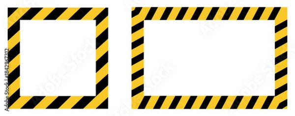 Obraz warning caution tape frame icon