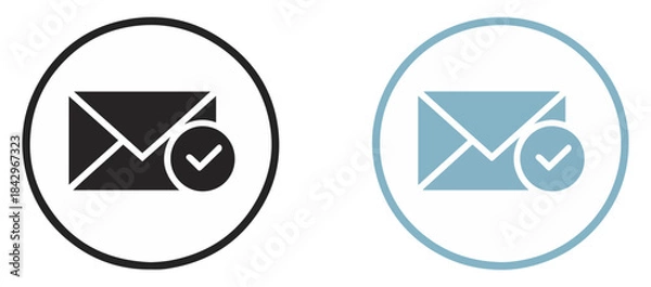 Obraz email sent confirmation check icon