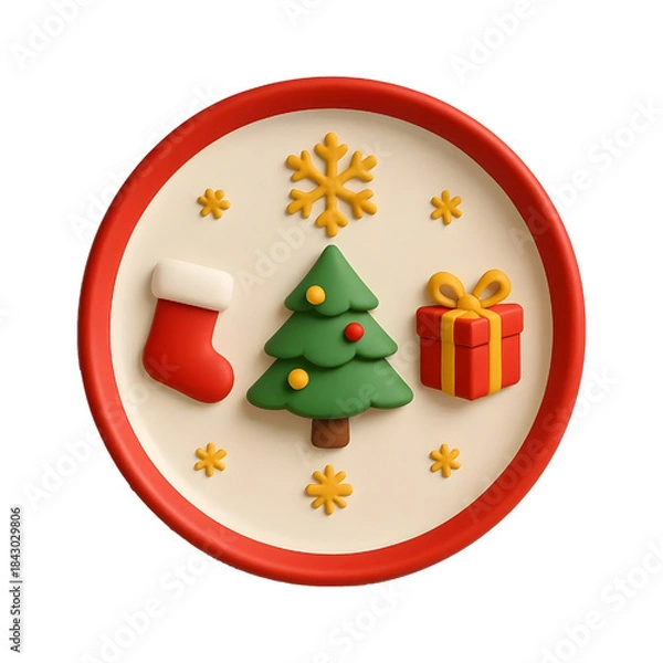 Obraz christmas plat 2