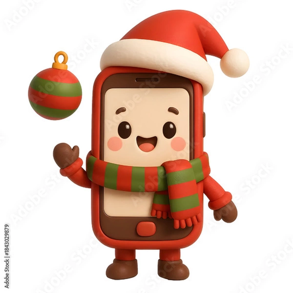 Obraz phone christmas