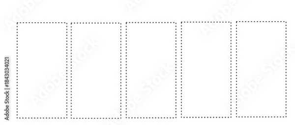 Fototapeta Tall Rectangular Columns Tracing Pattern
