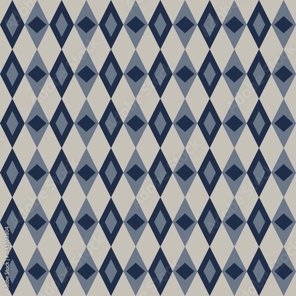 Fototapeta Diamond Geometric Seamless Pattern Design