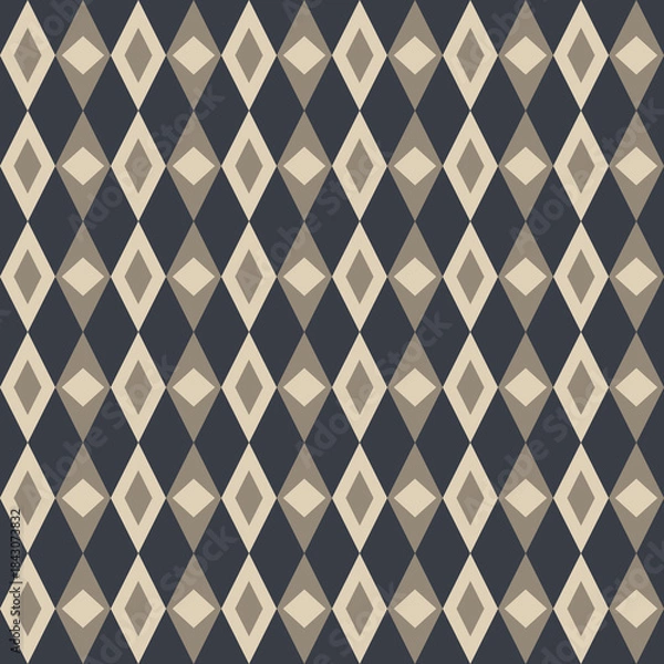 Fototapeta Diamond Geometric Seamless Pattern Design