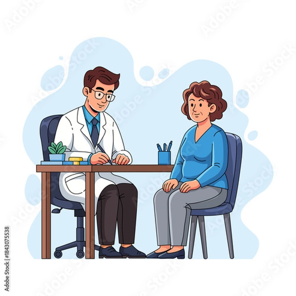 Obraz Doctor Patient Consultation Medical Appointment