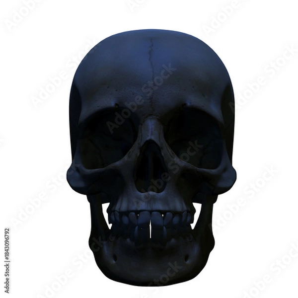 Obraz human skull isolated