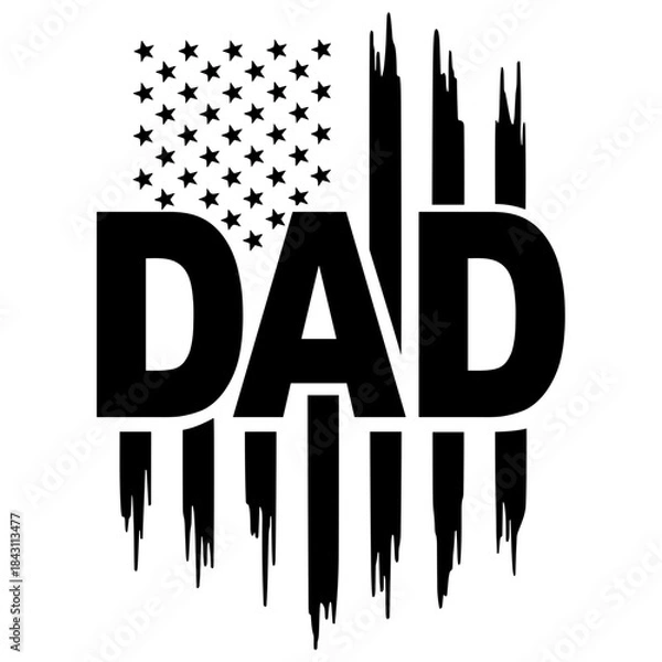 Fototapeta Bandeira dos EUA para o Dia dos Pais