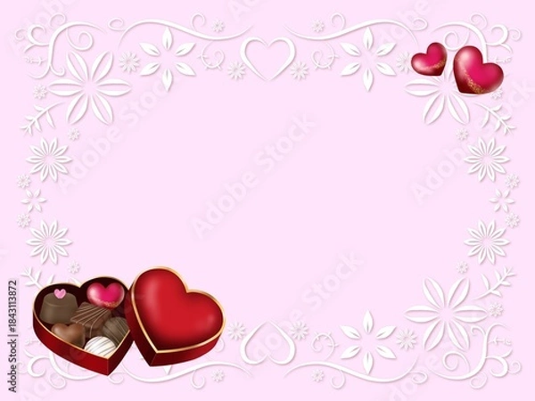 Obraz バレンタインの背景　A-2