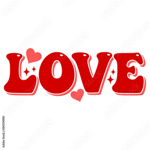 Fototapeta Tipografia de Amor