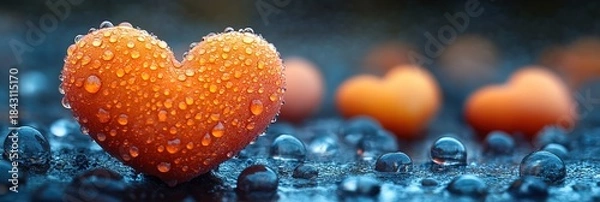 Fototapeta Heart-shaped pattern