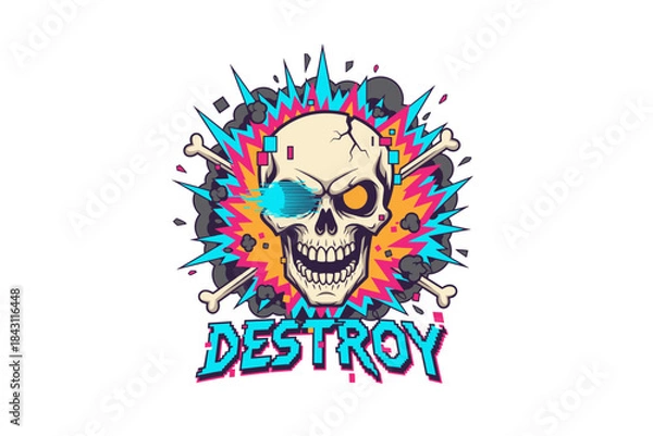 Obraz tshirt design charcter vector