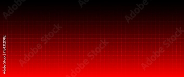 Obraz abstract red grid background. gradient red background. technology background. Shining diagonal checkered grid planes in perspective.