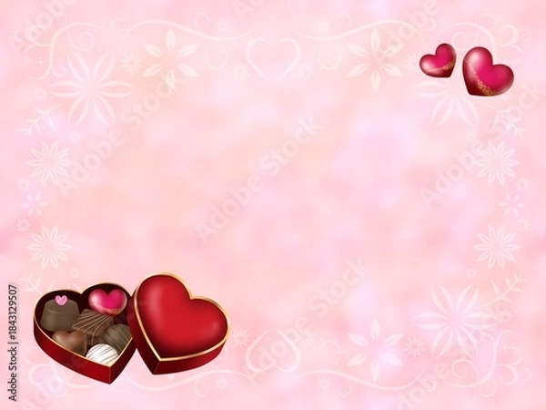 Obraz バレンタインの背景　B-2