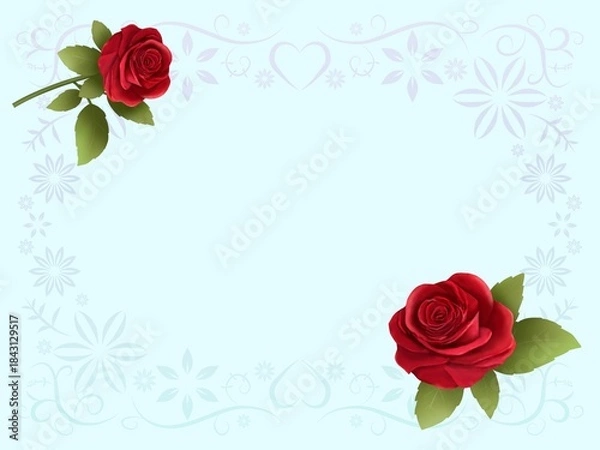 Fototapeta バラの背景　A-1