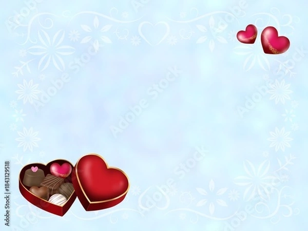 Obraz バレンタインの背景　B-1