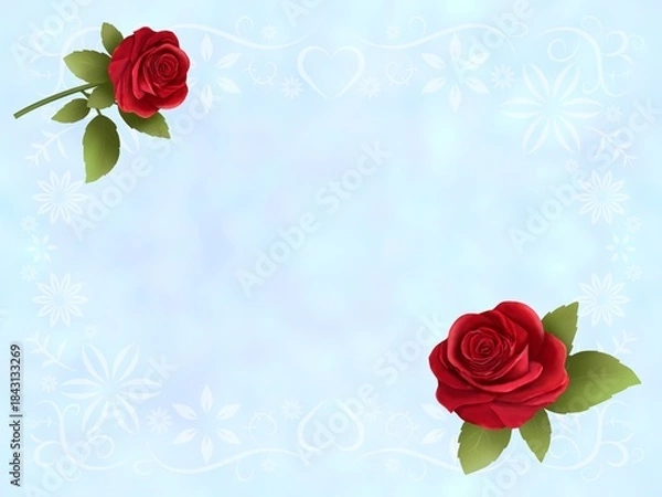 Fototapeta バラの背景　B-1