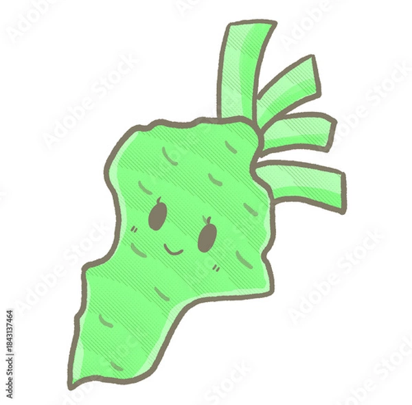 Fototapeta R:もっとメルヘンな野菜 わさび ③