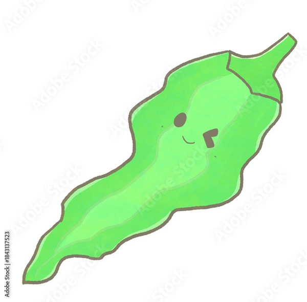 Fototapeta R:もっとメルヘンな野菜☆万願寺とうがらし③