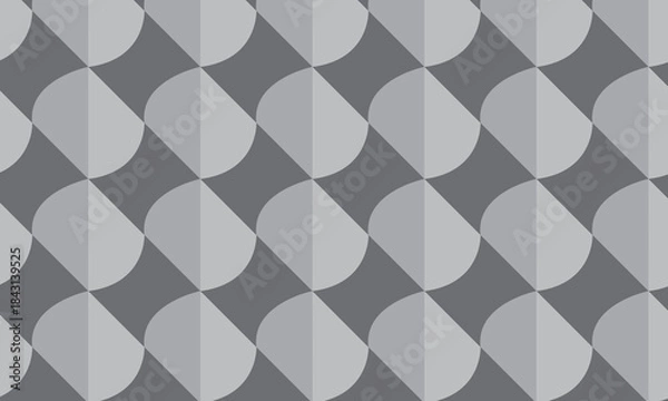 Fototapeta Modern Gray Geometric Seamless Pattern