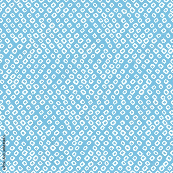 Fototapeta Chaotic abstract ornament. Stylised Shibori ornament. Asian seamless pattern. Imitation of classic japanese dyeing technique. Plain backdrop for decoration, wallpaper or web-page background.